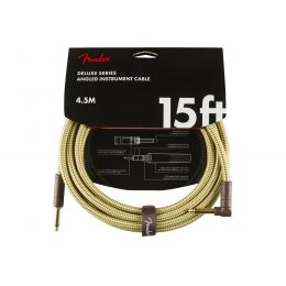 Кабель інструментальний Fender Cable Deluxe Series 15' Angled Tweed